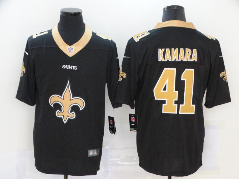 Men New Orleans Saints #41 Kamara Black Nike Team logo fashion NFL Jersey->cleveland browns->NFL Jersey